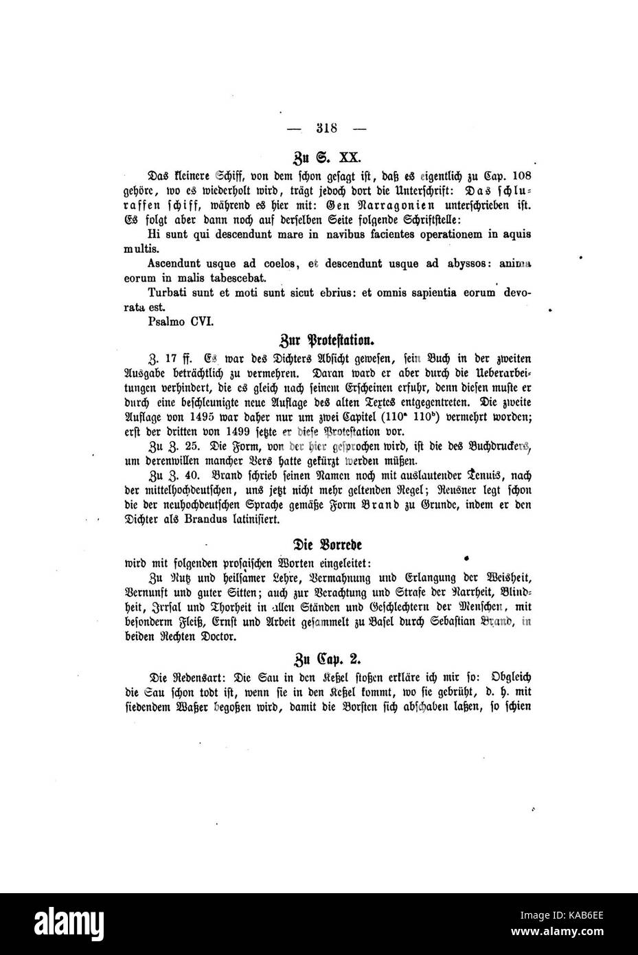 Sebastian Marken Narrenschiff (Simrock) 352 Stockfoto