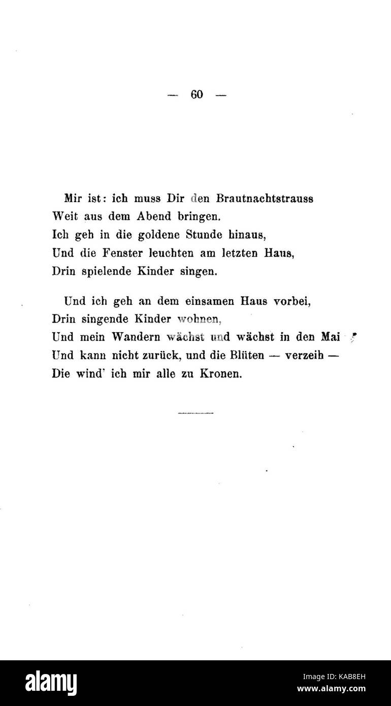 Rilke Advent 1898 60 Stockfoto