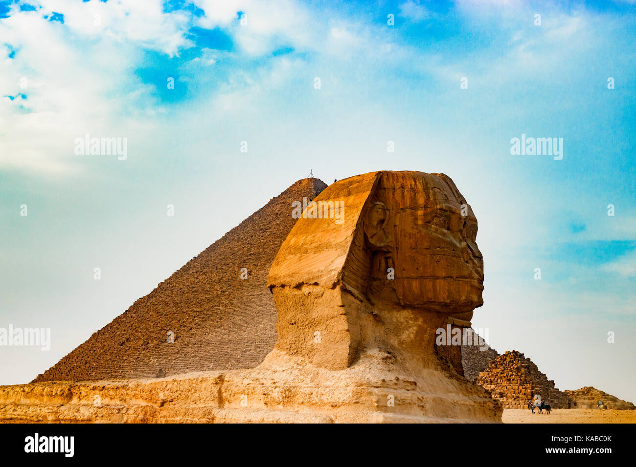 Die Sphinx in Kairo, Ägypten Stockfoto