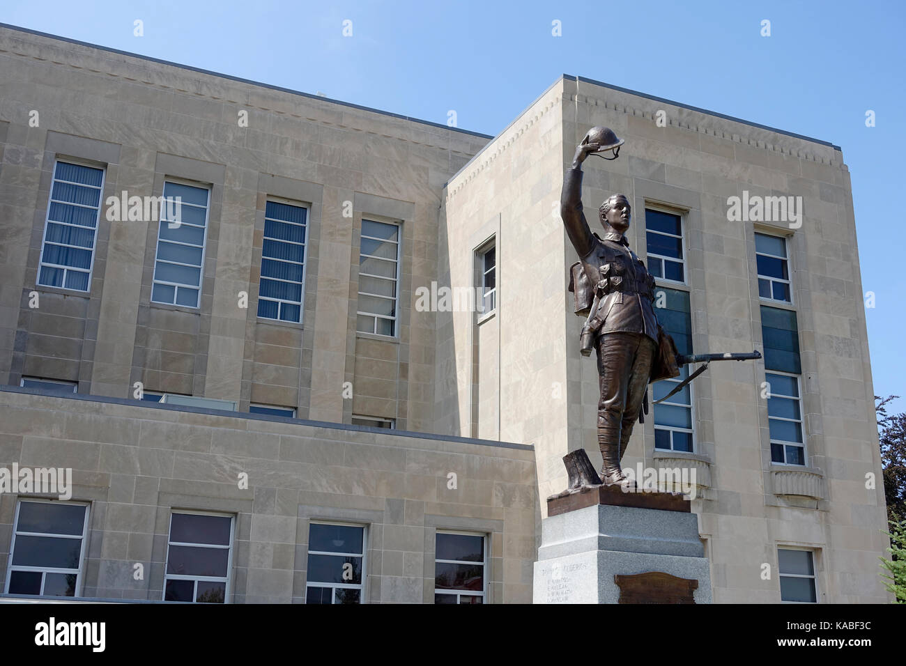 Der Erste Weltkrieg Memorial In Goderich Ontario Kanada im Jahr 1924 gebaut, um die gefallenen Soldaten von Goderich zu Ehren Stockfoto