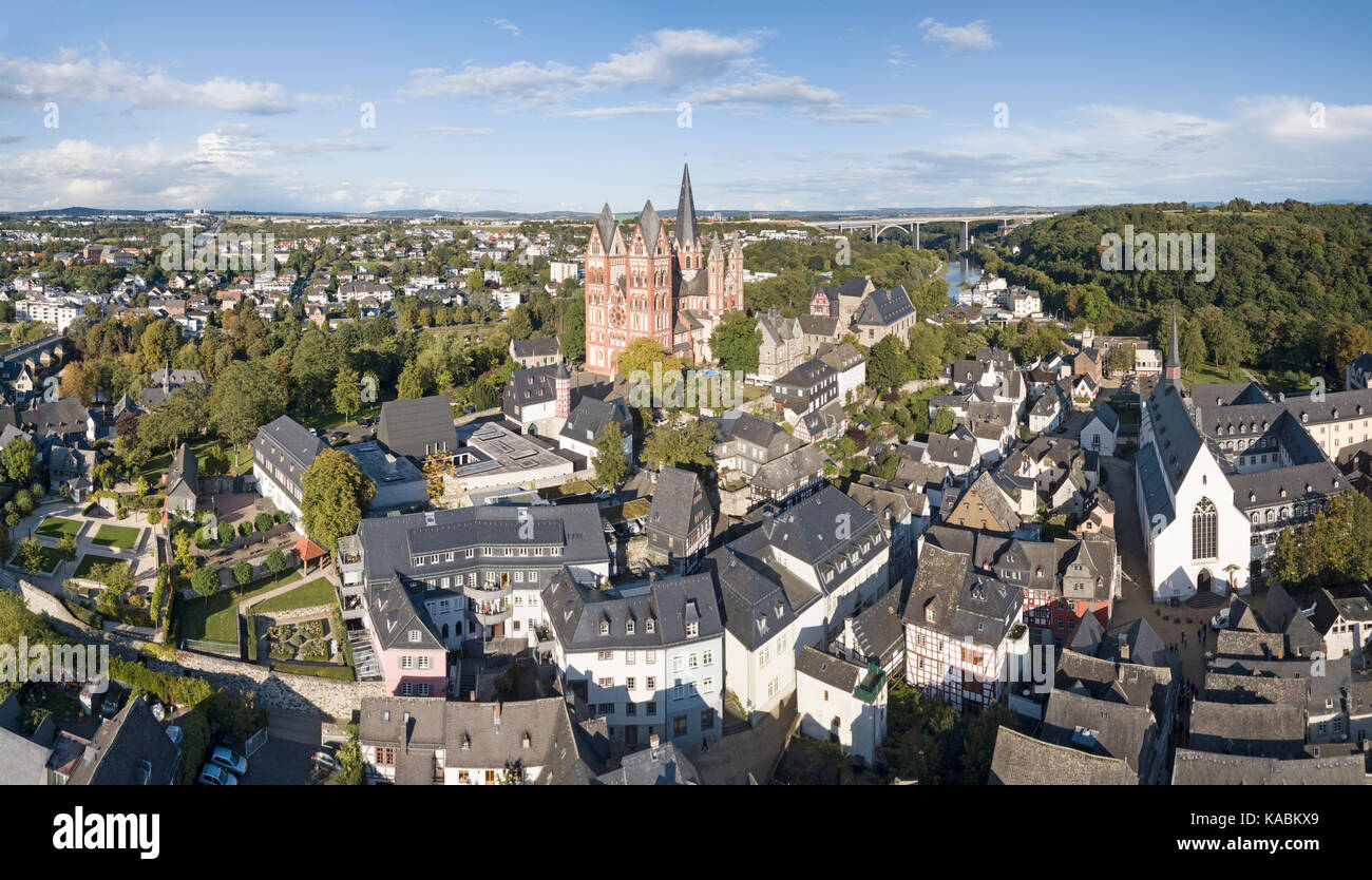 Blick über die Altstadt von Balduinstein. limburg - weilburg in Hessen, Deutschland Stockfoto