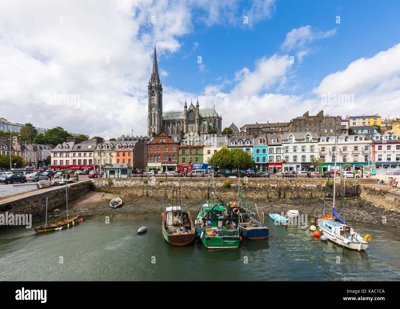 Die Kathedrale des Hl. Colman, in der Regel in Cobh Kathedrale genannt, ist eine römisch-katholische Kathedrale in Cobh, Irland. Es ist die Kathedralkirche des Stockfoto