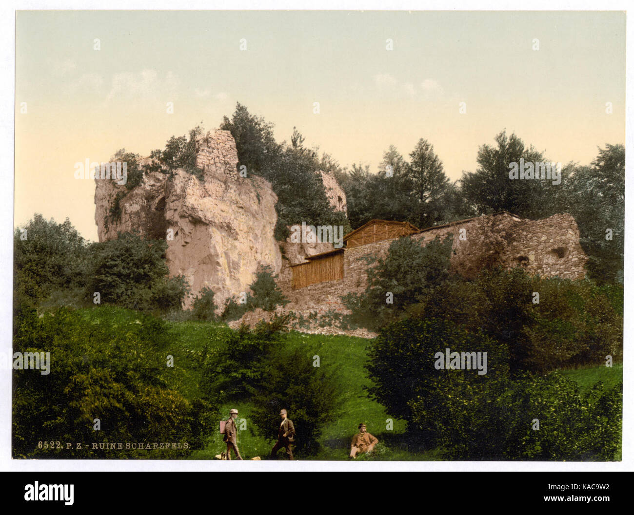 Ruinen des Schwarzfels, Hartz, Deutschland LCCN 2002713834 Stockfoto