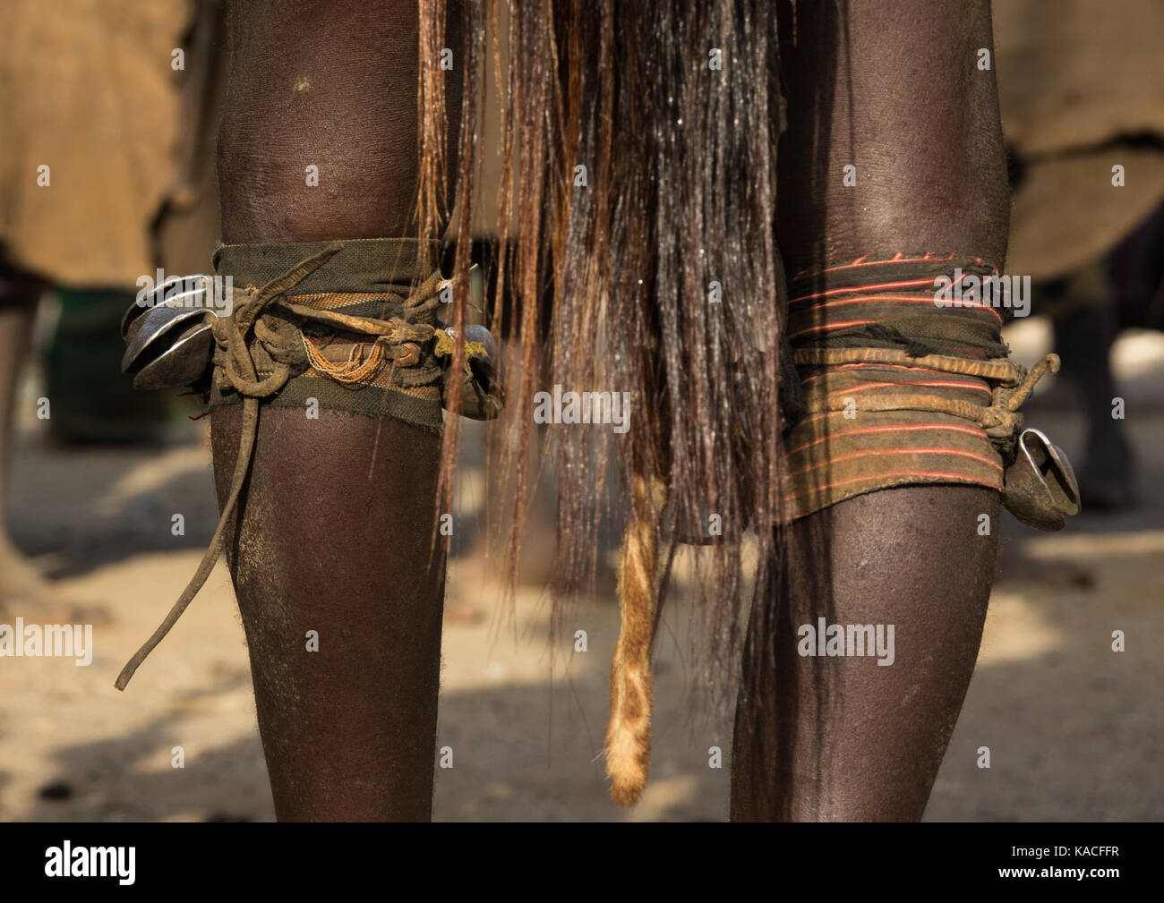 Dassanech Dimi Zeremonie Beschneidung von Teenagern, Sies zu feiern, Turkana County, Omorate, Äthiopien Stockfoto
