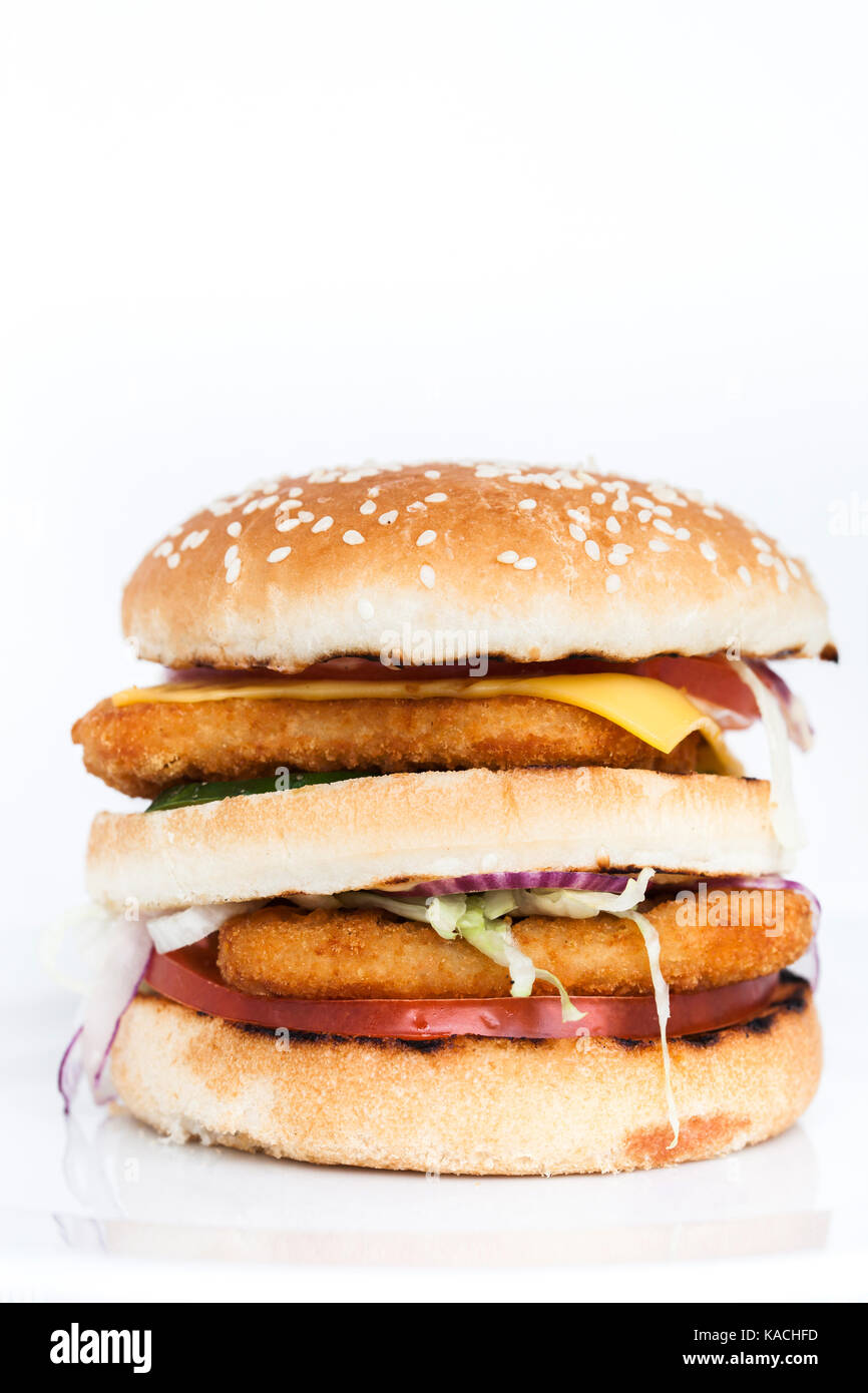 Frische leckere Hamburger Stockfoto