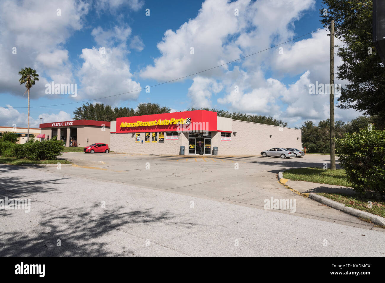 Advance Auto Parts in Mount Dora, Florida Stockfoto