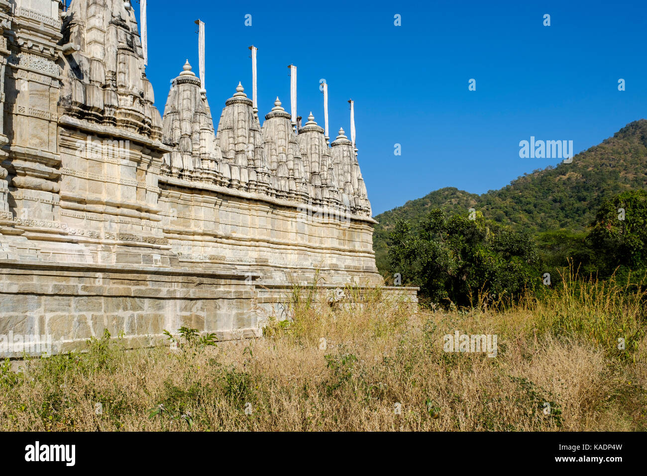 RANAKPUR, INDIEN - ca. November 2016: Jain Tempel von Ranakpur in Rajasthan, Indien. Stockfoto