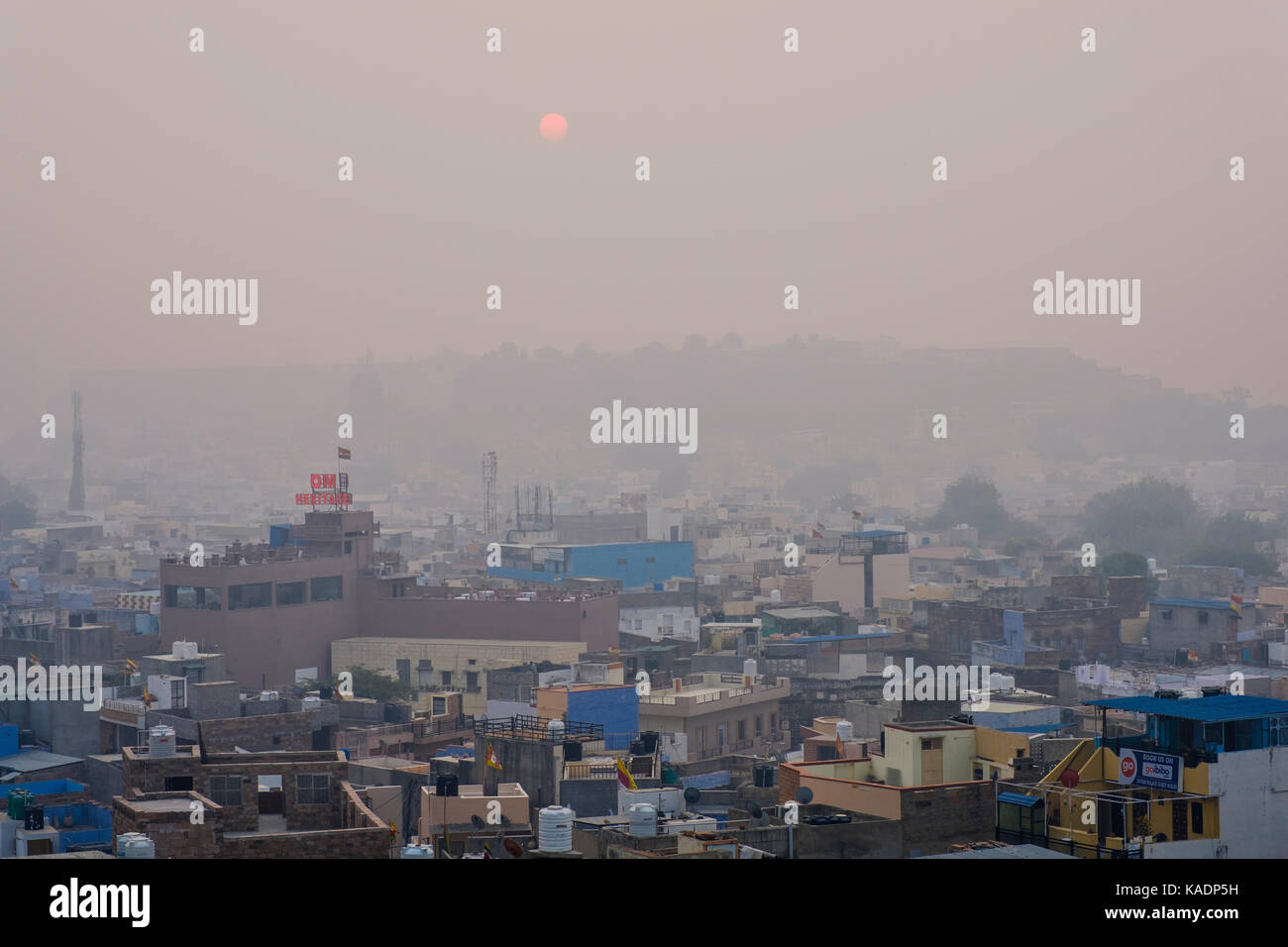 JODHPUR, INDIEN - ca. November 2016: Panoramablick von Jodhpur Stockfoto