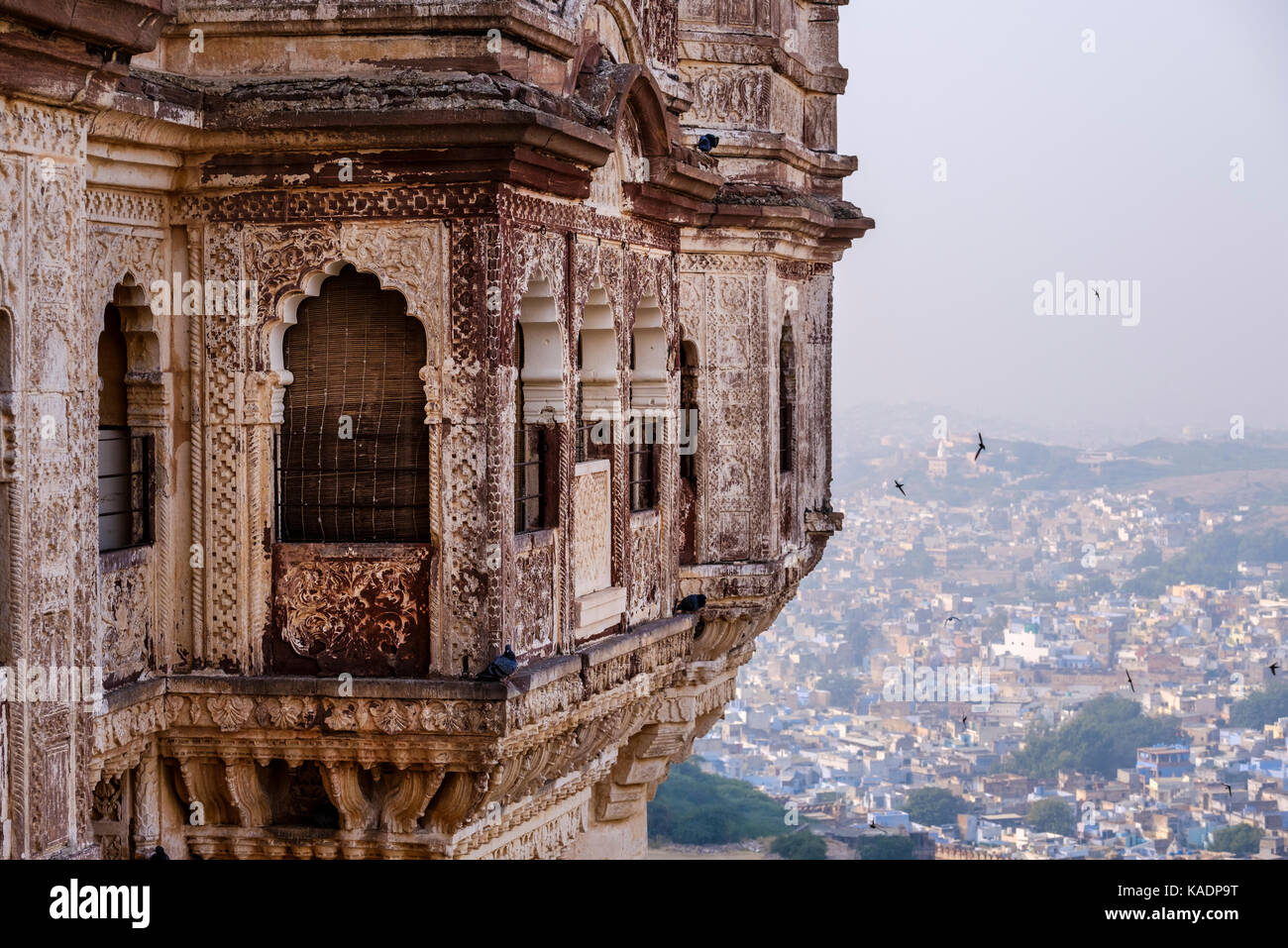 JODHPUR, INDIEN - ca. November 2016: Mehrangarh Fort in Jodhpur-stiefeletten aus Stockfoto