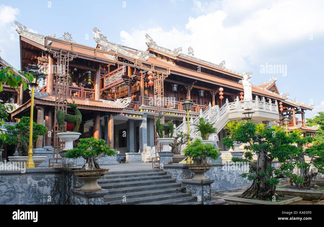 TU Sac Khai Doan Pagode Daklak, Vietnam Stockfoto