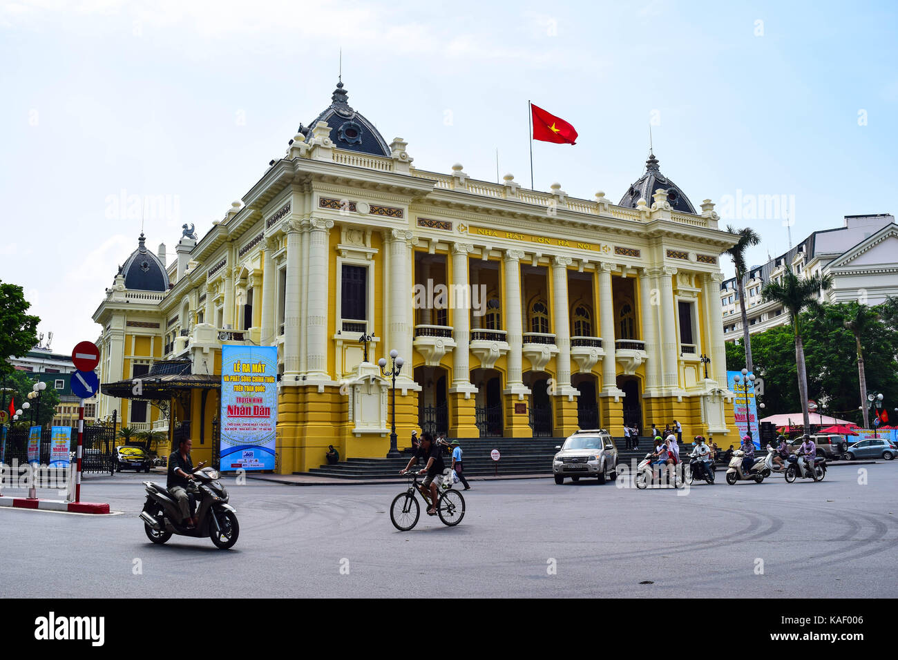 Oper von Hanoi. Hanoi ist die Hauptstadt und die grösste Stadt in Vietnam. Stockfoto