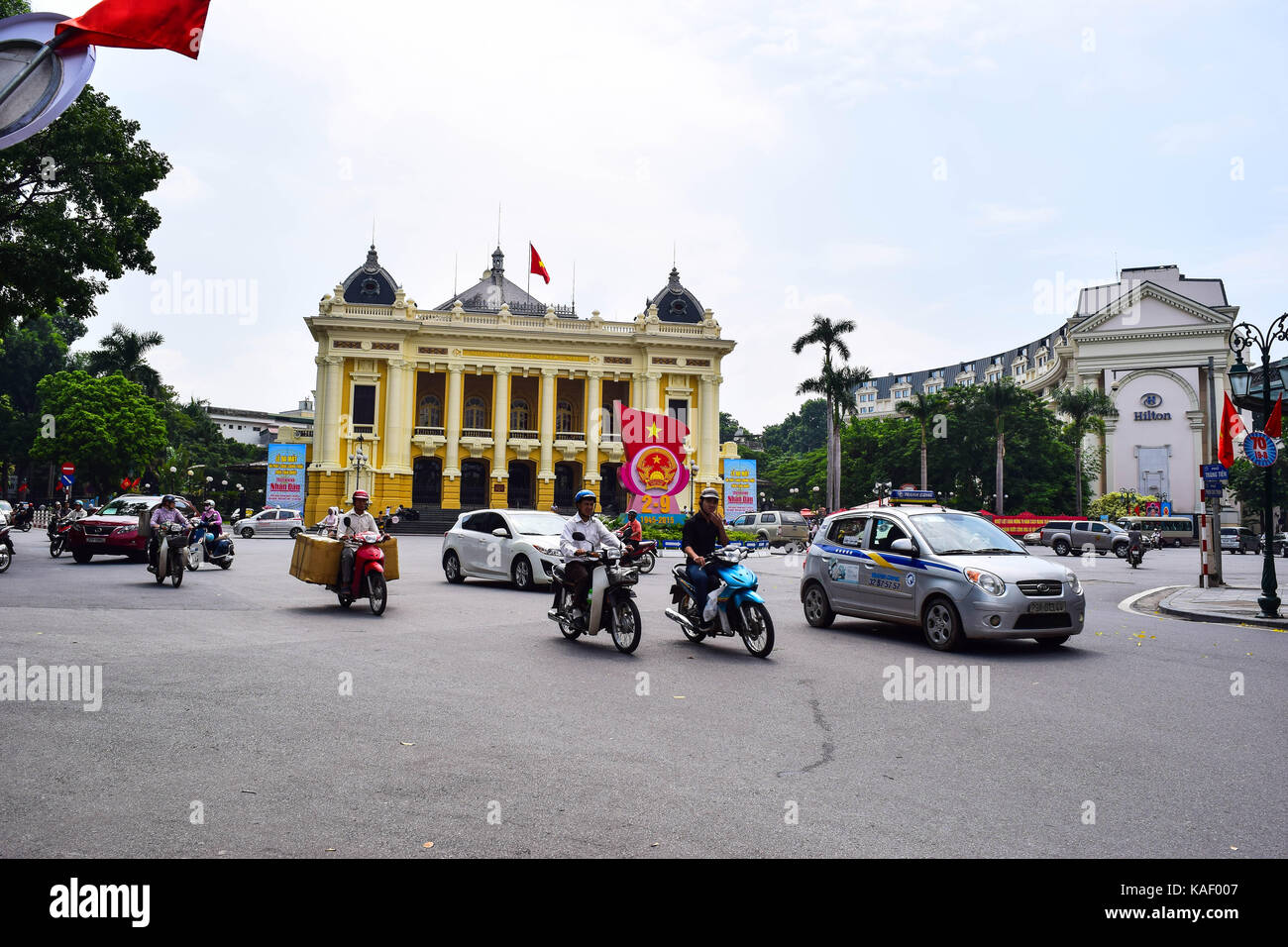 Oper von Hanoi. Hanoi ist die Hauptstadt und die grösste Stadt in Vietnam. Stockfoto