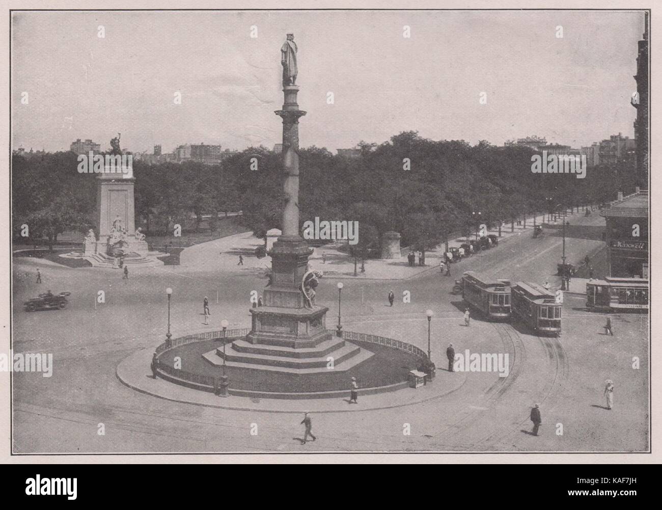 Columbus Circle, die durch die Verschneidung des Broadway und 8. Avenue gebildet, und der 59. Hier ist das Haupttor zu Central Pa... Stockfoto