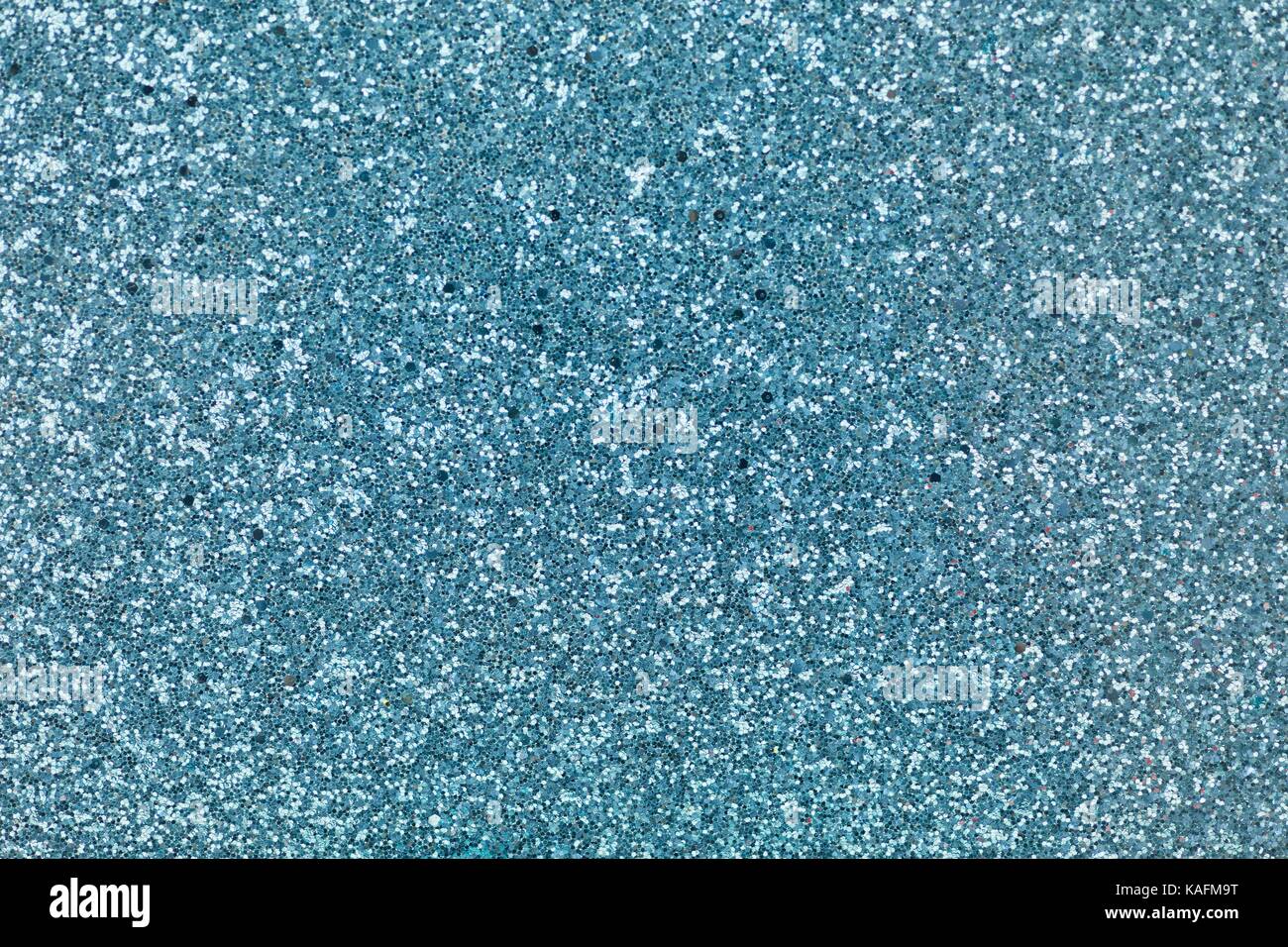 Blau glänzend Glitter Textur Hintergrund für Weihnachten Stockfoto