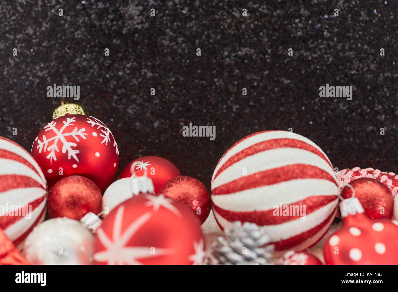 Weihnachten Hintergrund Rahmen Dekoration für Holiday Card Stockfoto