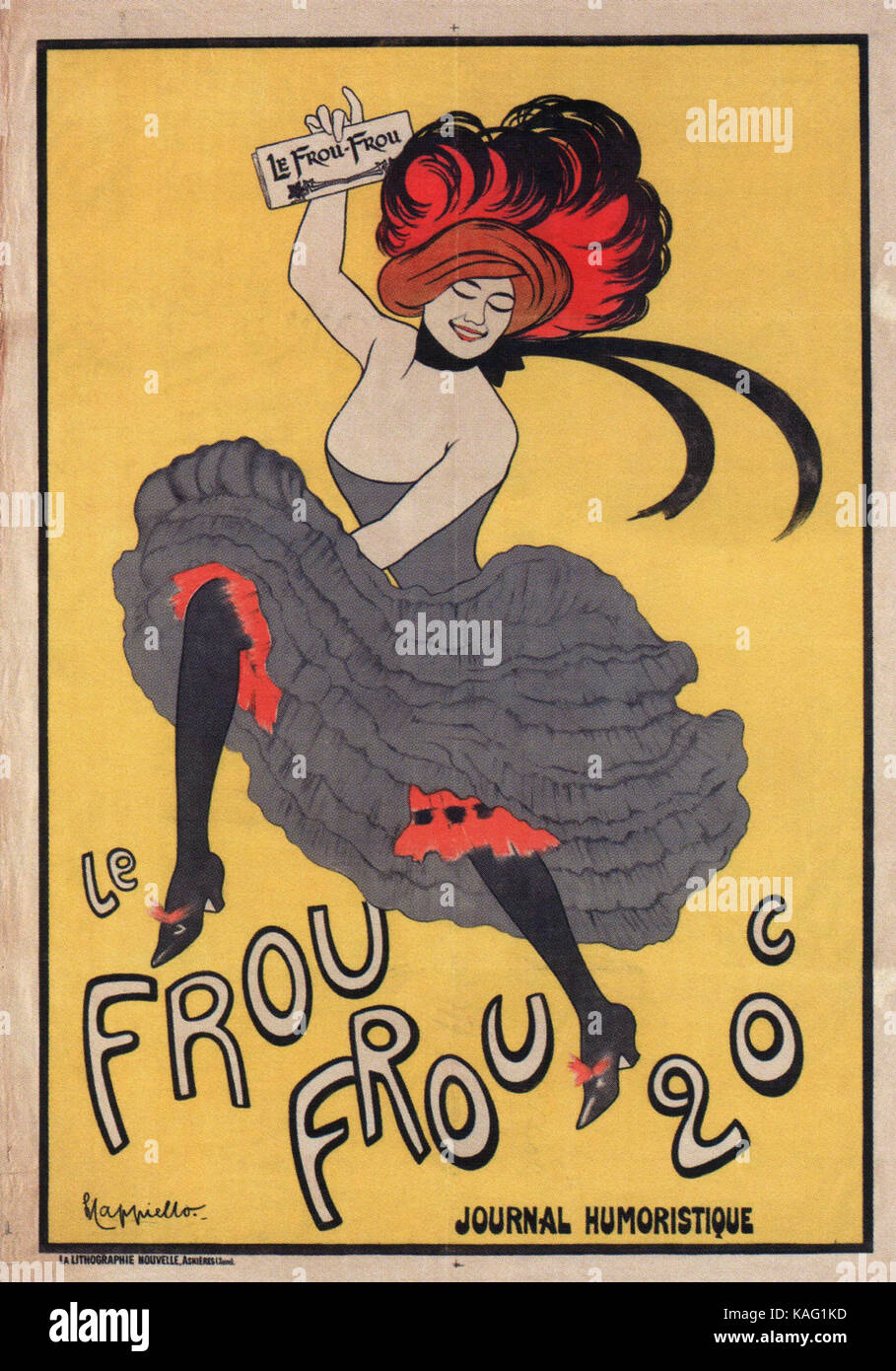 Vintage Poster - Le FROU FROU 20 c Stockfoto
