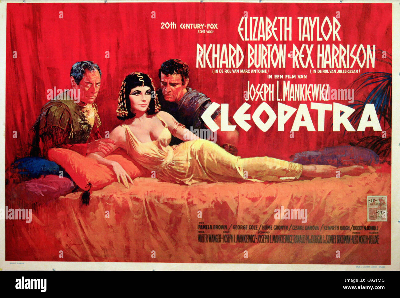 Jahrgang Film Poster - Cleopatra Stockfoto