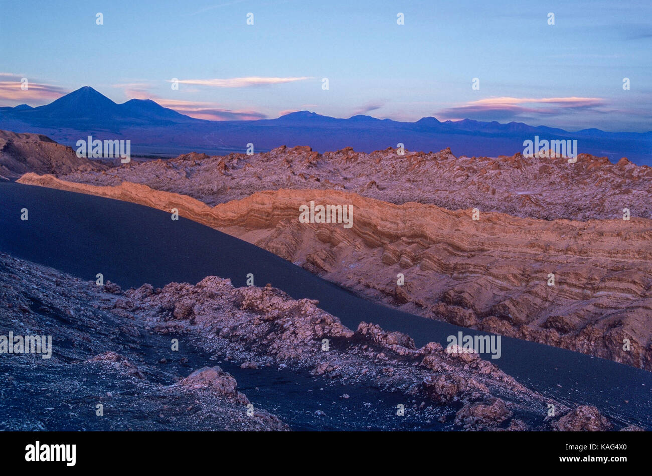 Amerika Chile El Valle de la Luna (Tal des Mondes) Stockfoto