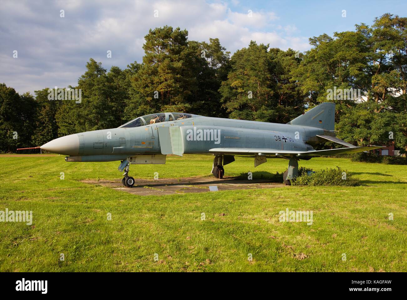 Phantom II F4f auf dem Display in Köln Porz-wahn Kasernen Stockfoto