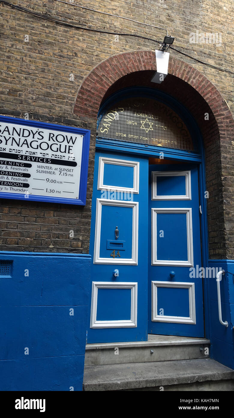 Sandy Row Synagoge, die Spitafields, London, England, Grossbritannien Stockfoto
