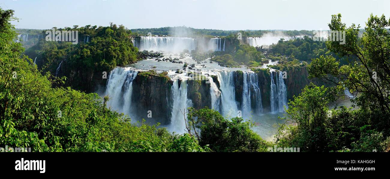 Iguazu Wasserfälle, Foz do Iguaçu, Iguazú Nationalpark, Paraná, Brasilien Stockfoto