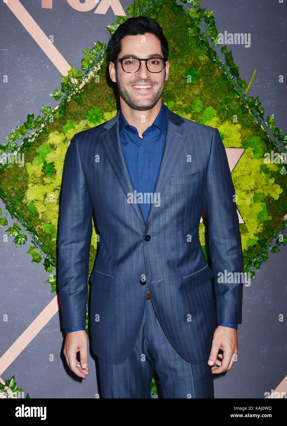 Los Angeles, USA. 25 Sep, 2017. Tom Ellis Ankunft auf dem Fox Herbst Party 2017, über den LA in Los Angeles. September 25, 2017. Credit: Tsuni/USA/Alamy leben Nachrichten Stockfoto