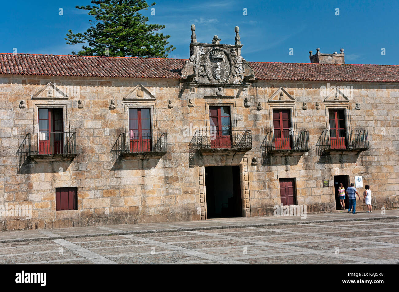 Palast der Fefinans, Cambados, Pontevedra Provinz, Region Galicien, Spanien, Europa Stockfoto