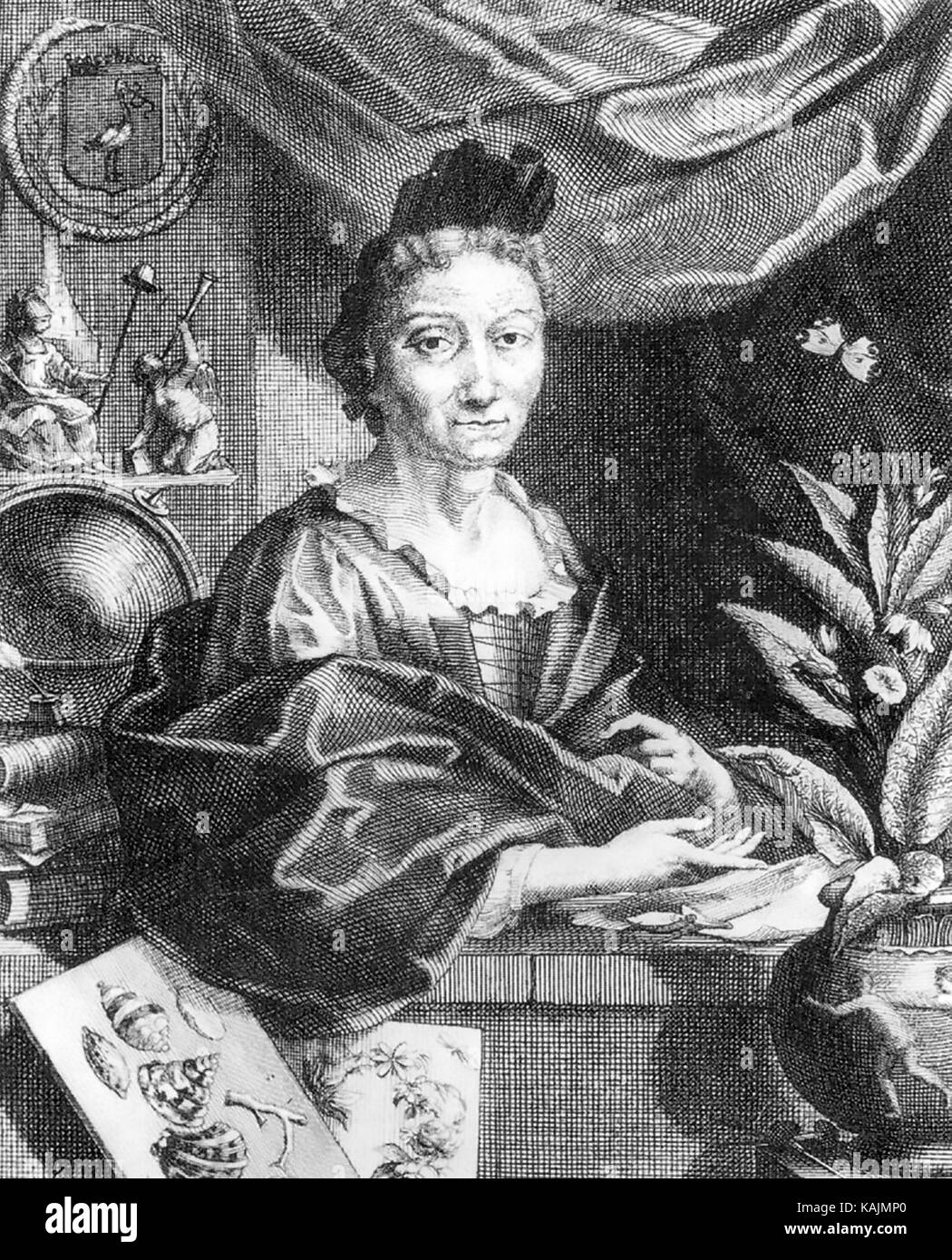 MARIA MERIAN (1647-1717), deutscher Naturforscher Stockfoto
