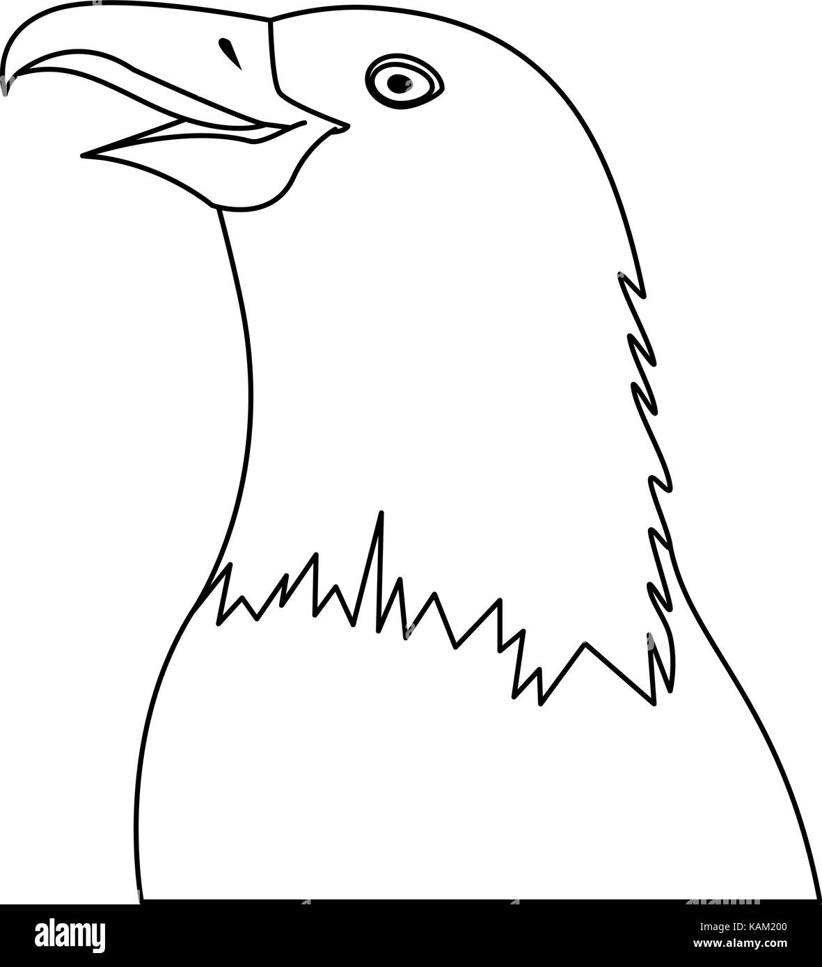 Amerikanische hawk Symbol Stock Vektor
