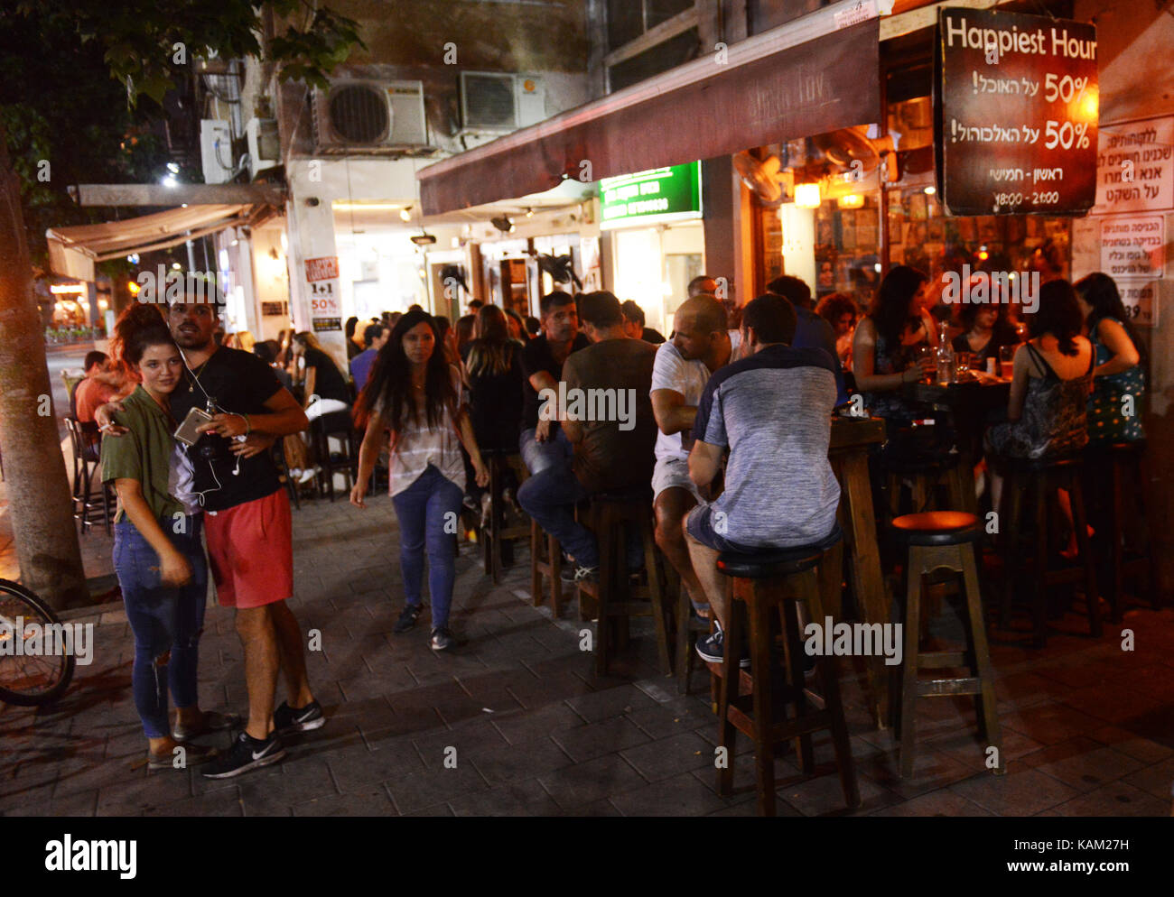 Shem Tov Pub in Tel Aviv Stockfoto