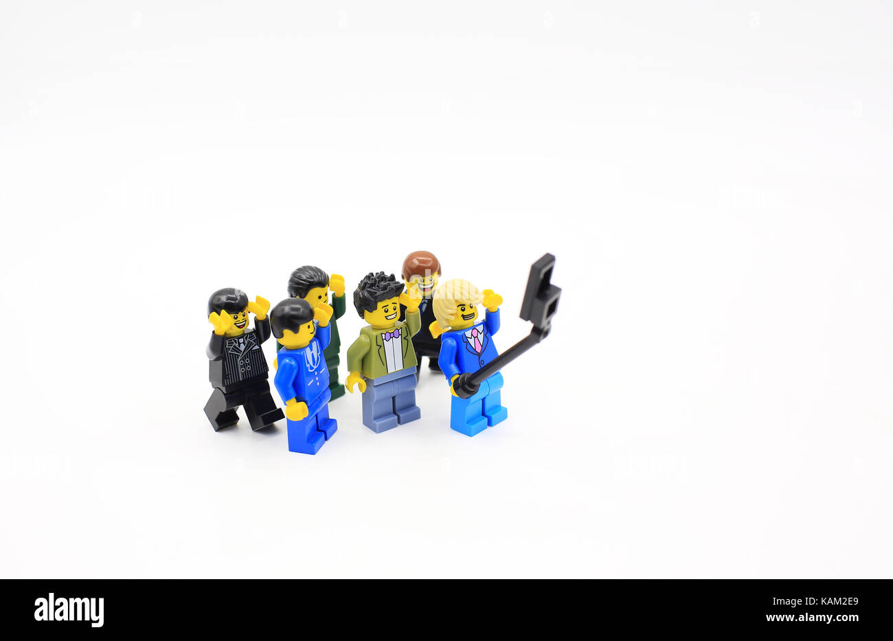 Lego selfie Stockfoto