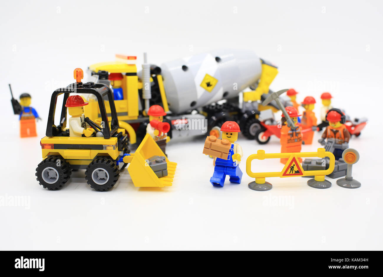 Lego Arbeitskräfte Stockfoto