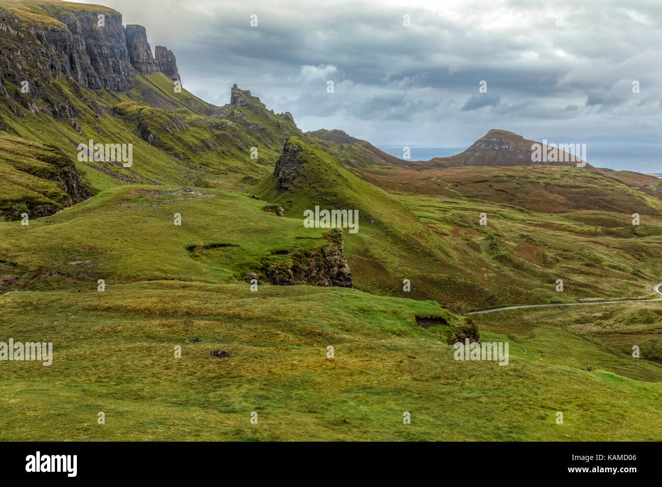 Quiraing, Isle of Skye, Schottland, Vereinigtes Königreich Stockfoto