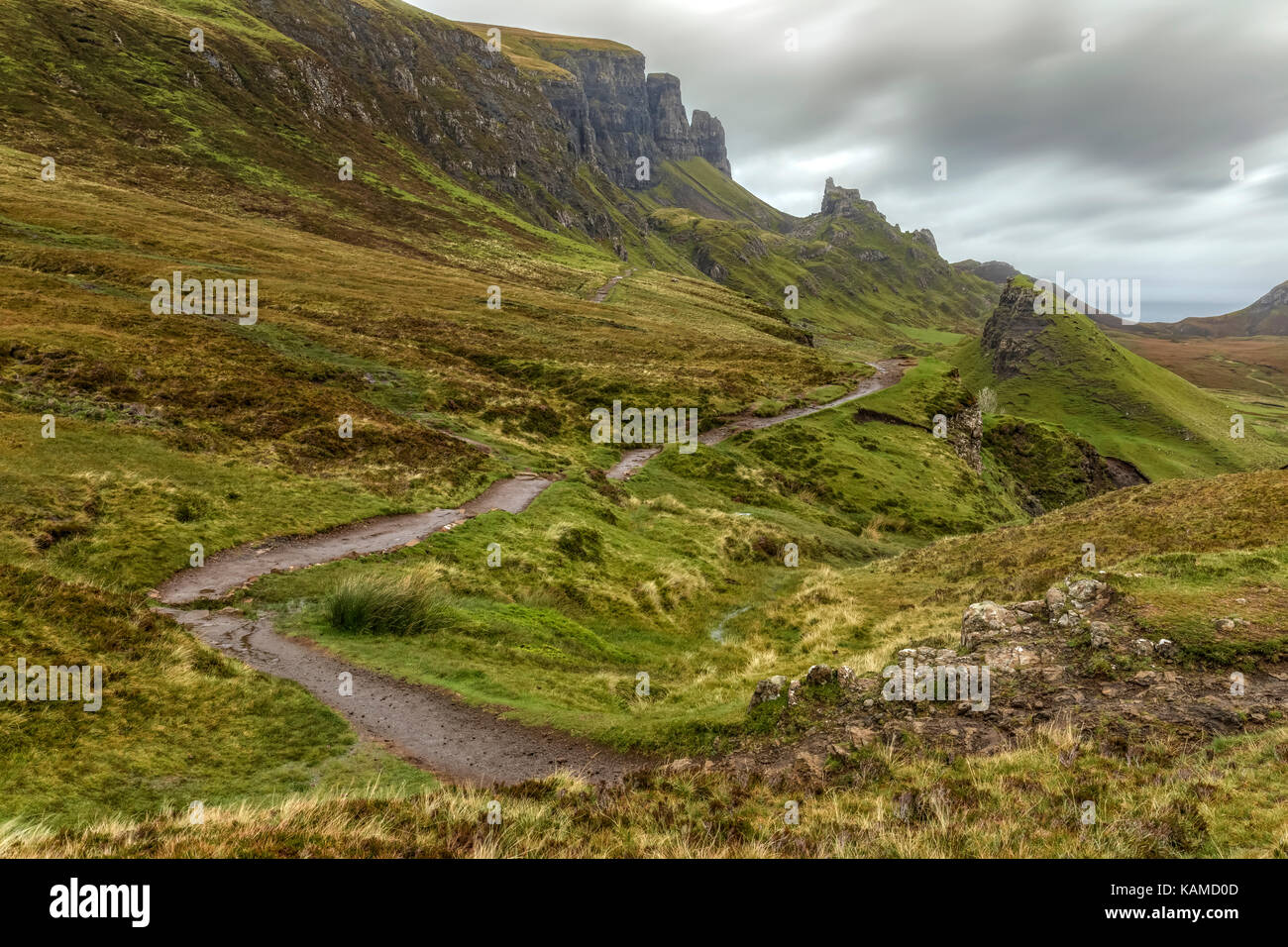 Quiraing, Isle of Skye, Schottland, Vereinigtes Königreich Stockfoto