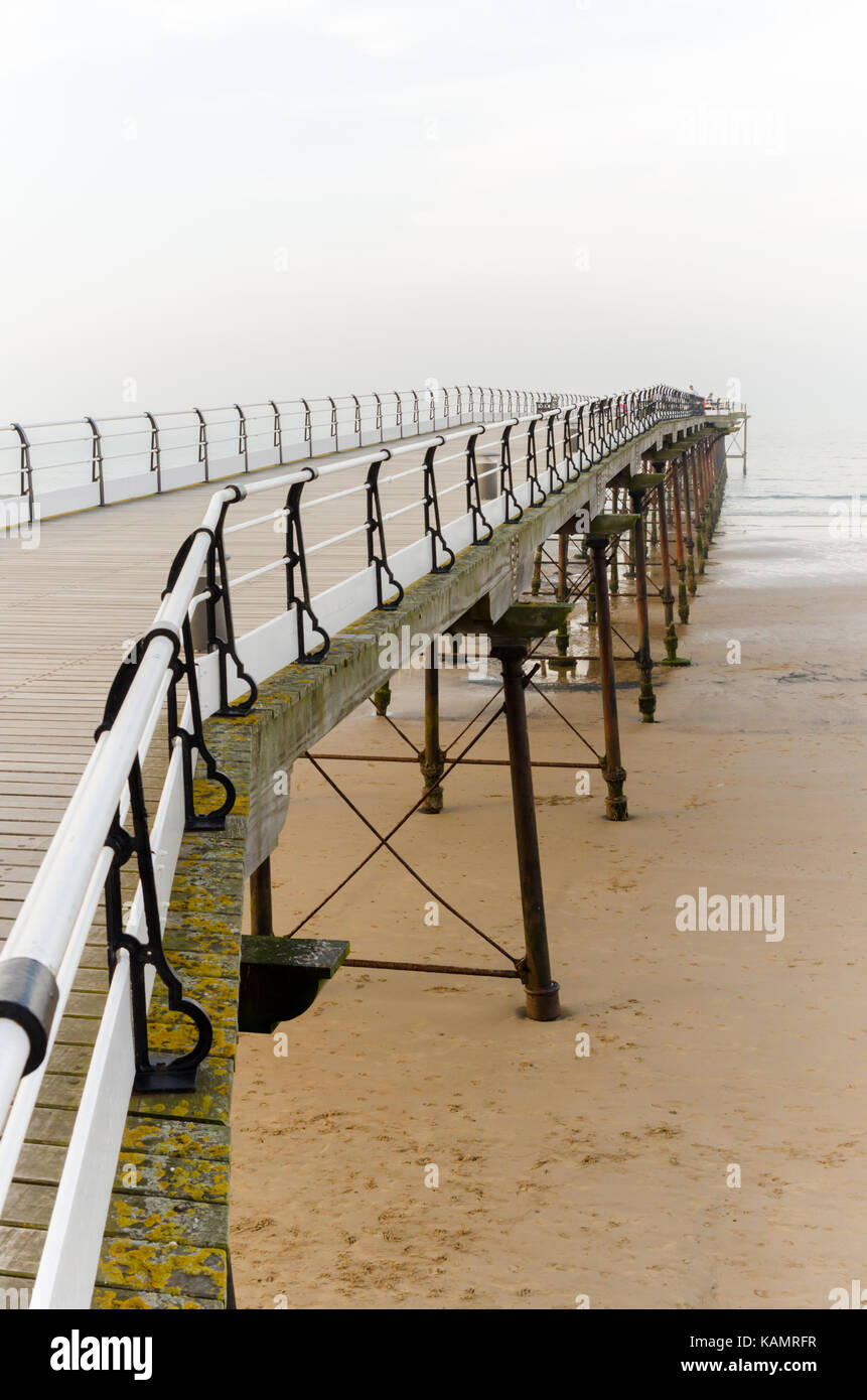 Saltburn Pier (Grad II Liste*) in Saltburn-by-the-Sea Stockfoto