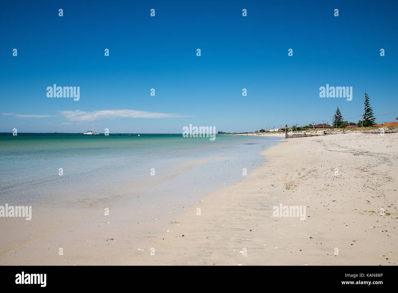 Geographe Bucht und Busselton Strandblick in West Busselton Stockfoto