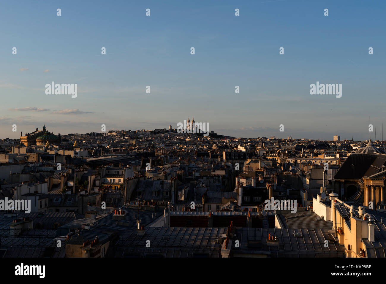 Skyline von Paris, Blick auf die Sacré Coeur Stockfoto