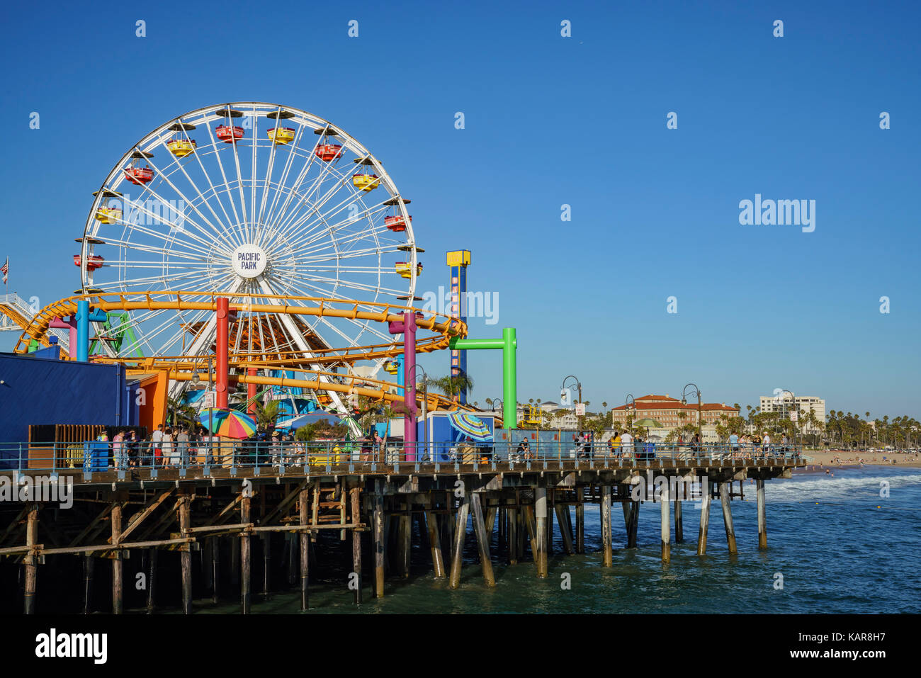 Santa Monica, 21.Juni: Der Vergnügungspark der Pier am 21.Juni 2017 im Los Angeles County, Kalifornien, USA Stockfoto