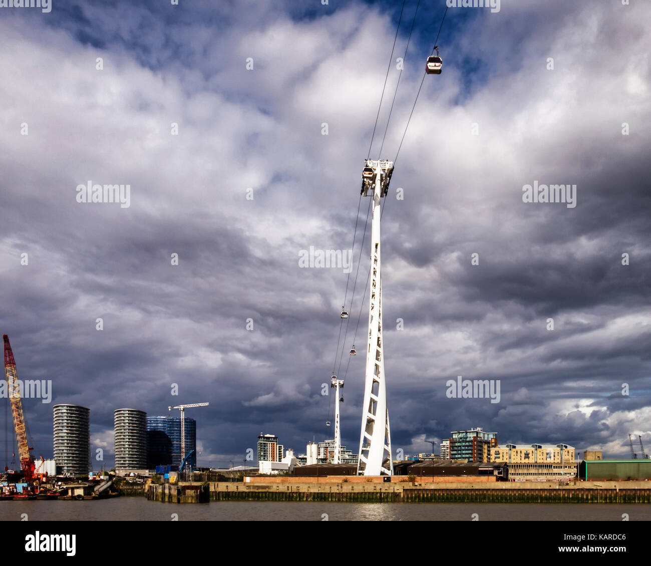 Greenwich peninsula development london Fotos und Bildmaterial in