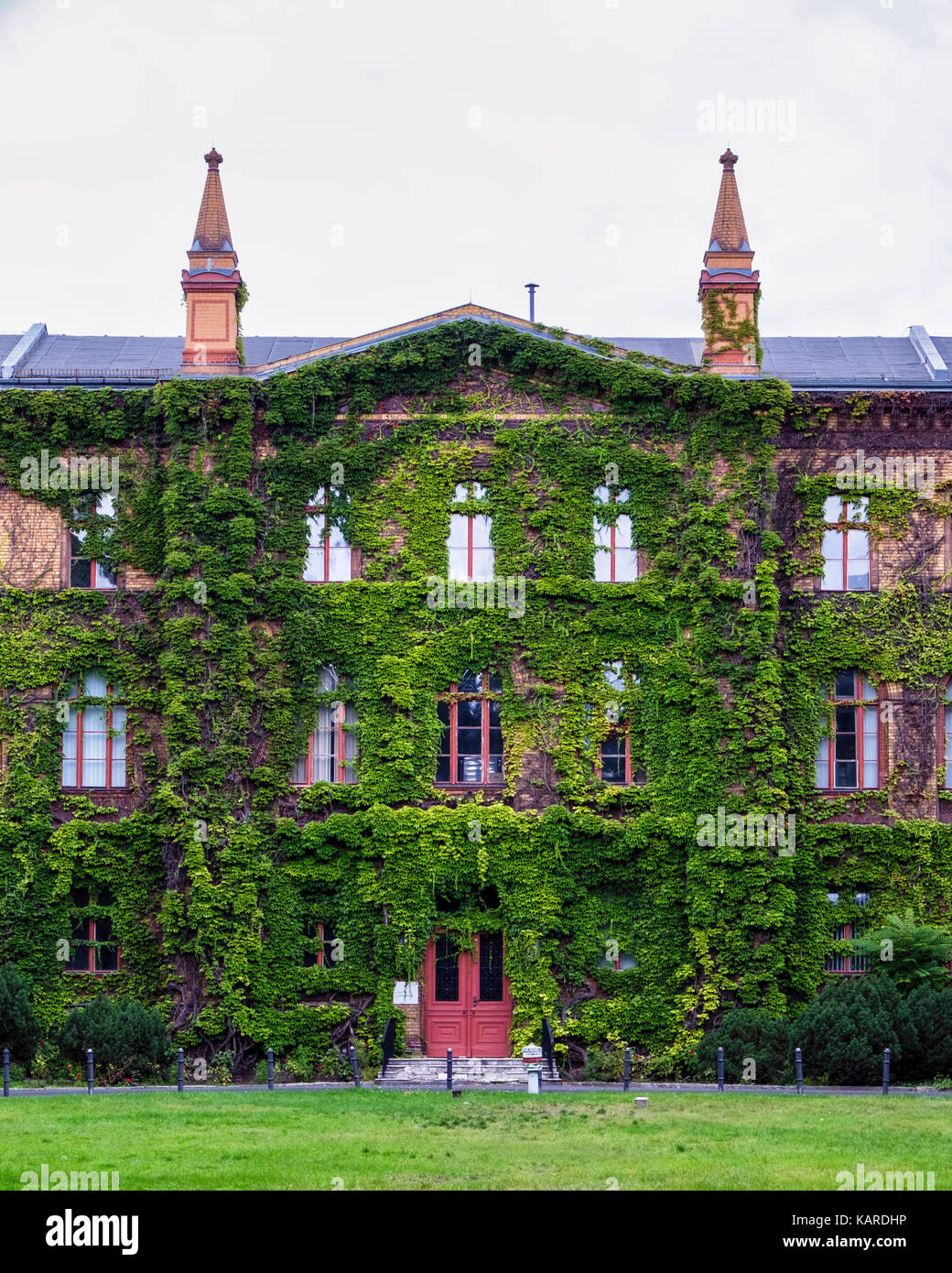 Berlin, Wittenau. Karl-Bonhoeffer-Nervenklinik Psychiatrie, Psychiatrische Klinik, Gebäude Nr. 10 Häuser Museum zum Gedenken an geistig kranker NS-Opfer Stockfoto