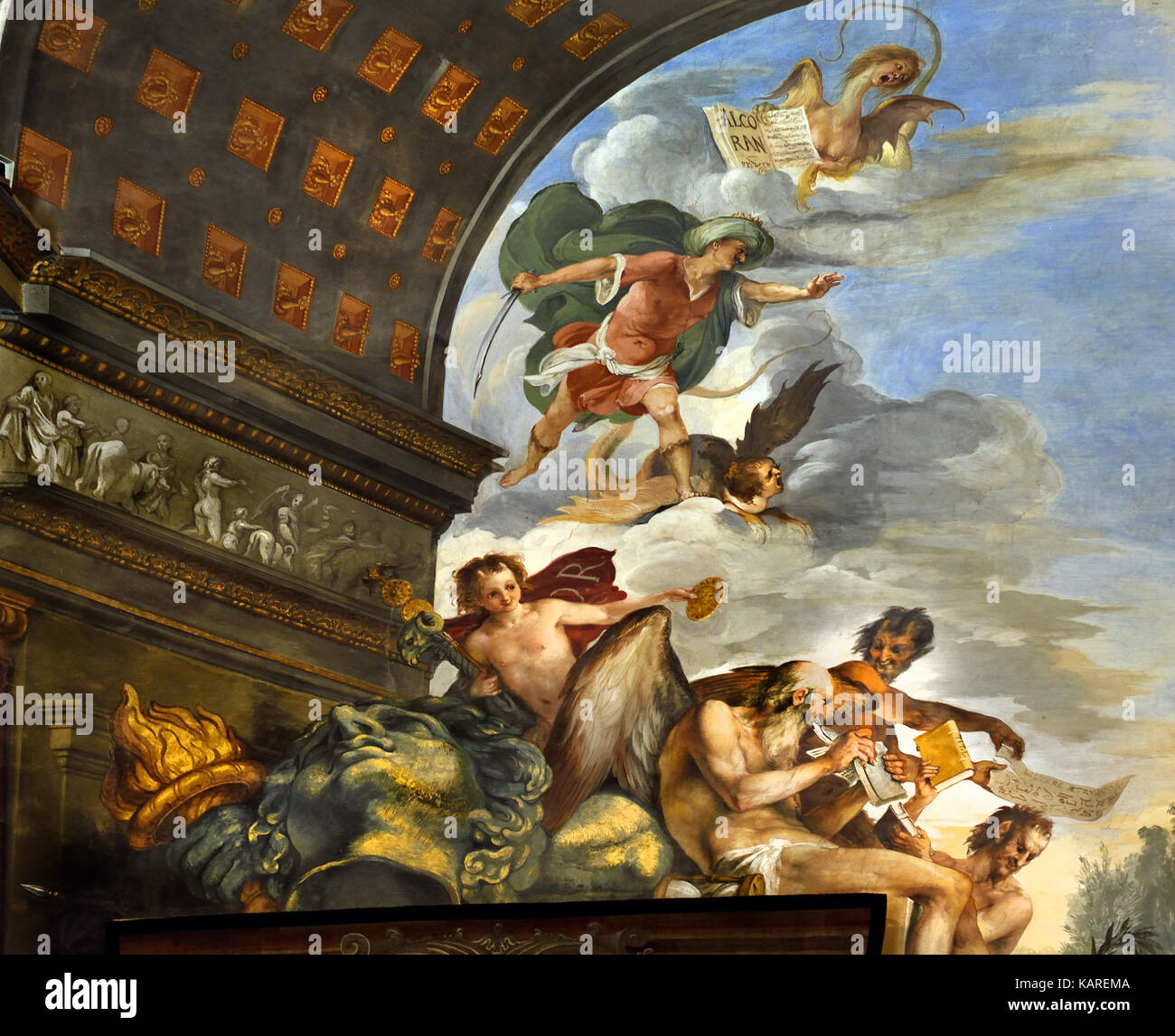 Zimmer von Giovanni da San Giovanni, 1635, Fresko, Galleria Palatina