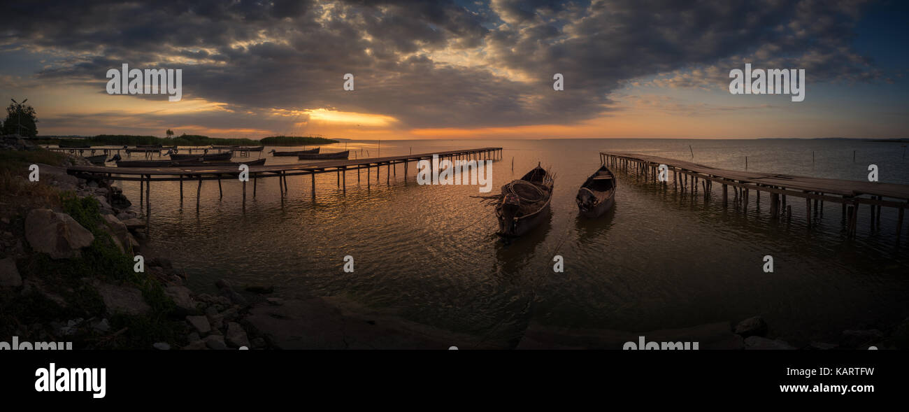 Auf sarichioi Razelm See in Dobrogea Rumänien Stockfoto