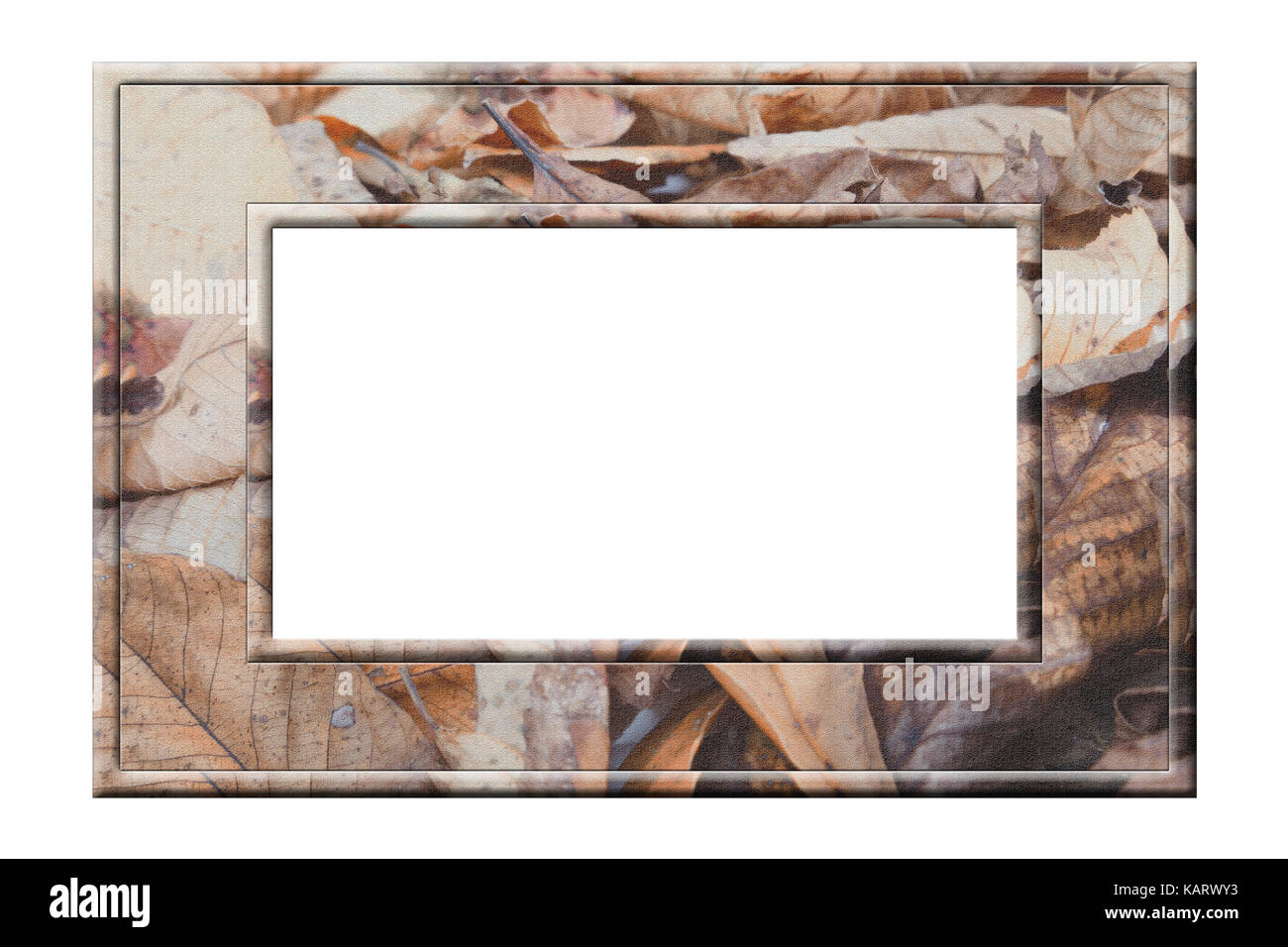 Autumn leaves Bilderrahmen. Stockfoto