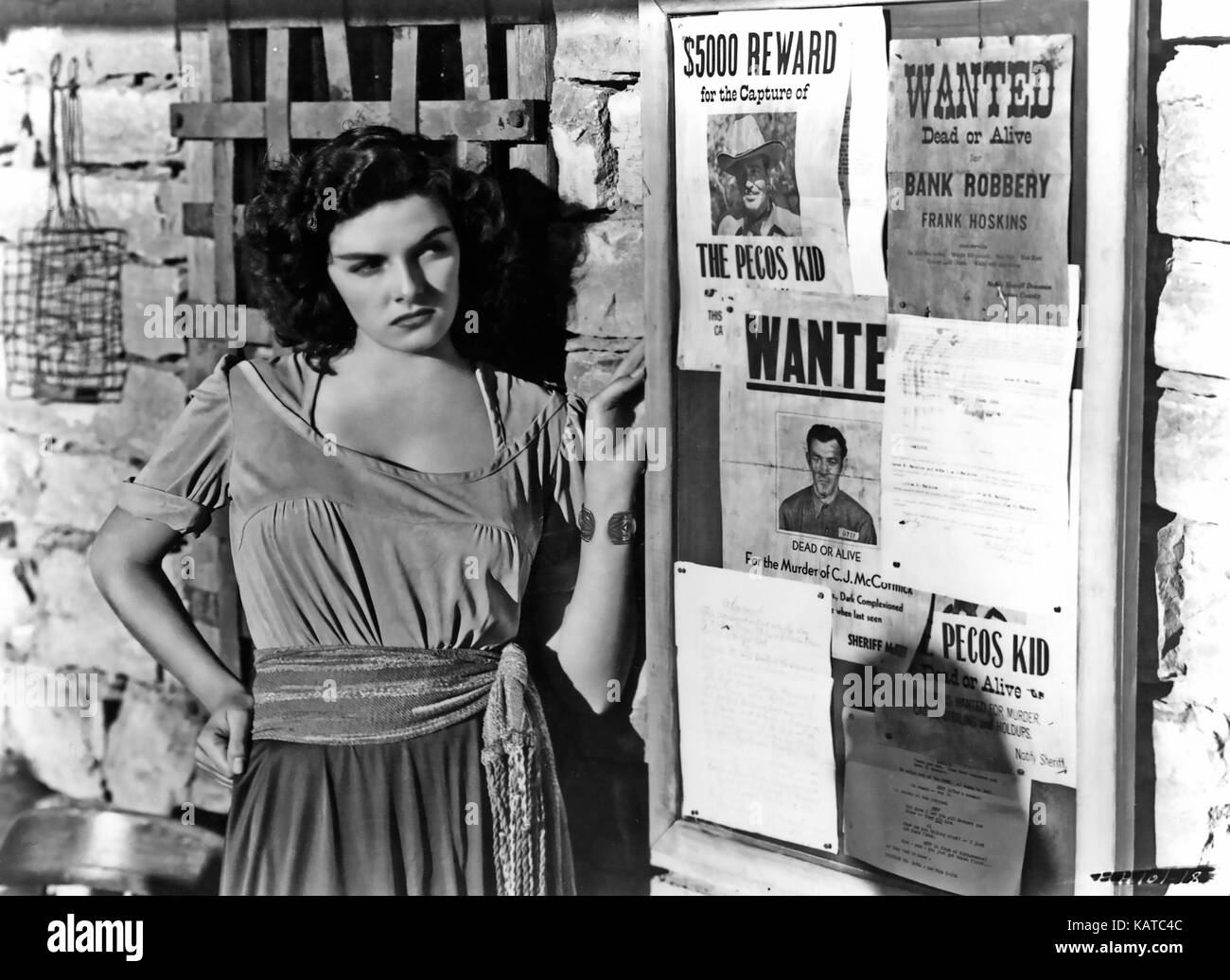 Der OUTLAW 1943 Howard Hughes Produktionen Film mit Jane Russell Stockfoto