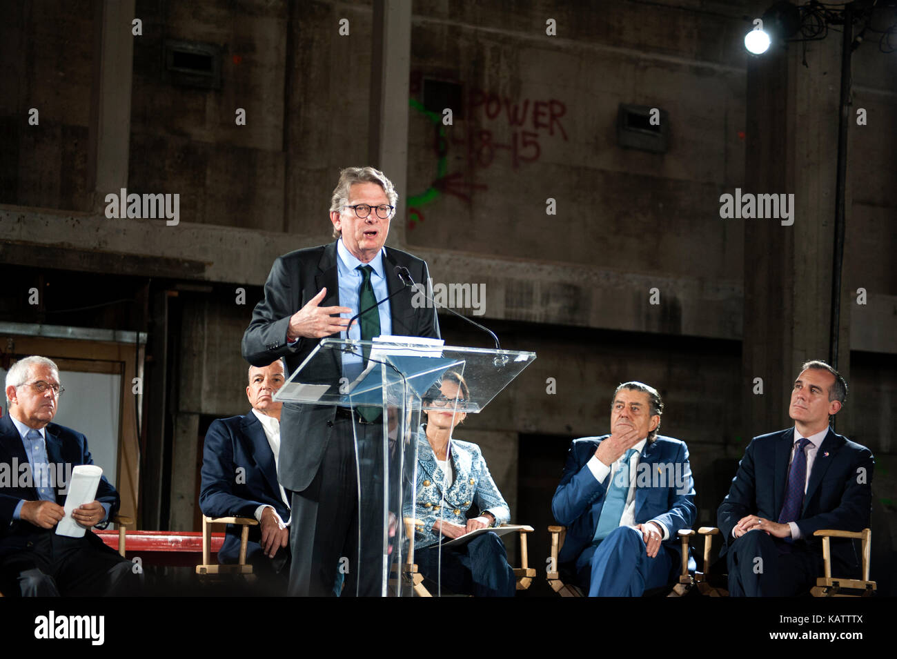 Los Angeles, USA. 27 Sep, 2017. Kerry Brougher, Direktor des Museums, bei der Pressekonferenz an der Akademie Museum von Motion Pictures in Los Angeles und für die Fertigstellung in 2019 Credit geplant: Robert Landau/Alamy leben Nachrichten Stockfoto