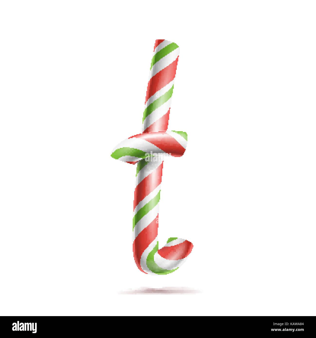 Buchstaben T Vektor 3d Realistische Zuckerstange Alphabet Symbol In Weihnachtlichen Farben Neues Jahr Schreiben Strukturierte Mit Rot Weiss Typografie Vorlage Gestreifte Handwerk Isoliertes Objekt Xmas Art Illustration Stock Vektorgrafik Alamy