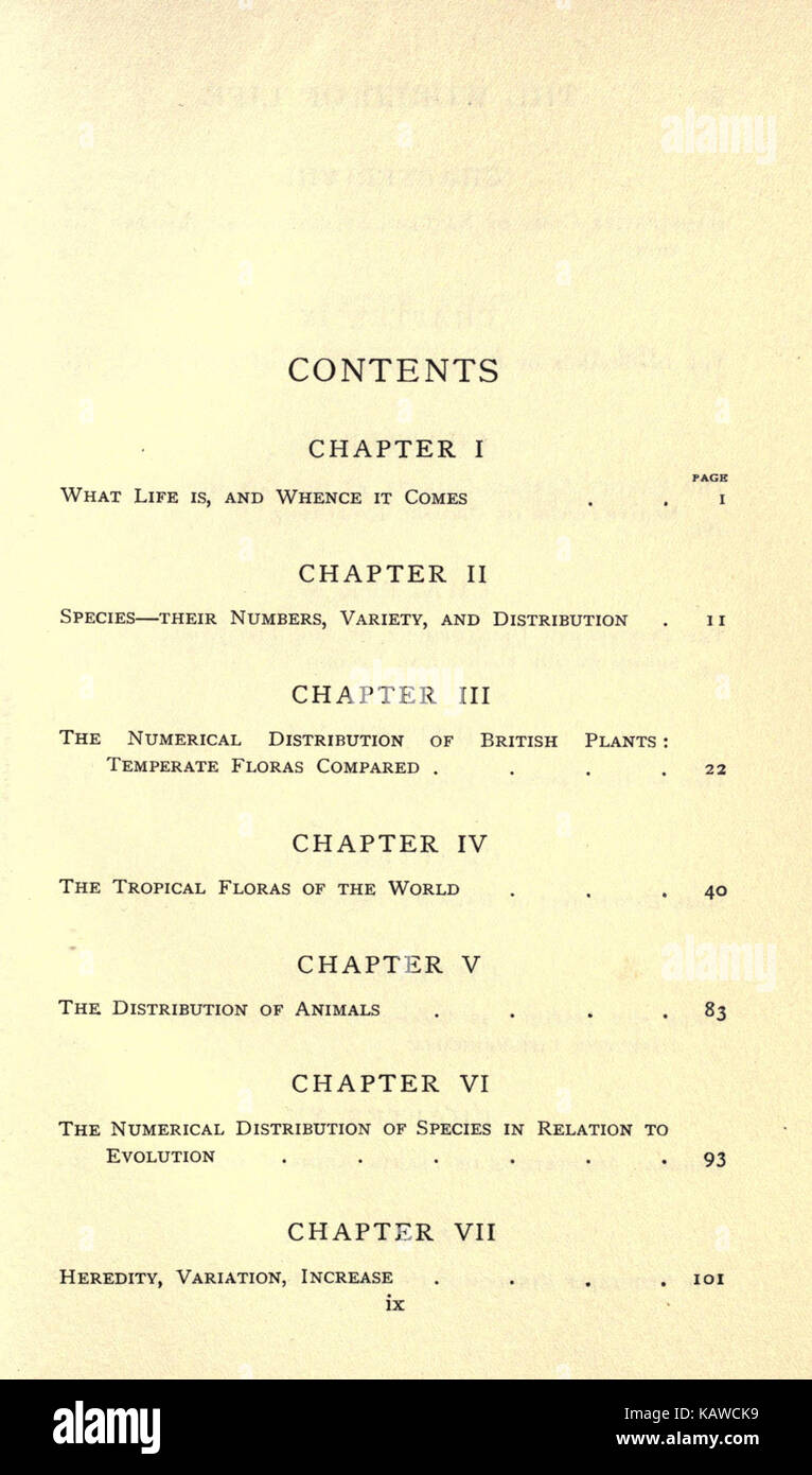 „Die Welt des Lebens“ erforscht die Vielfalt lebender Organismen und ihre Wechselwirkungen innerhalb von Ökosystemen. Diese Seite bietet Einblicke in biologische Konzepte und ist Teil einer umfassenderen ökologischen Studie. Stockfoto