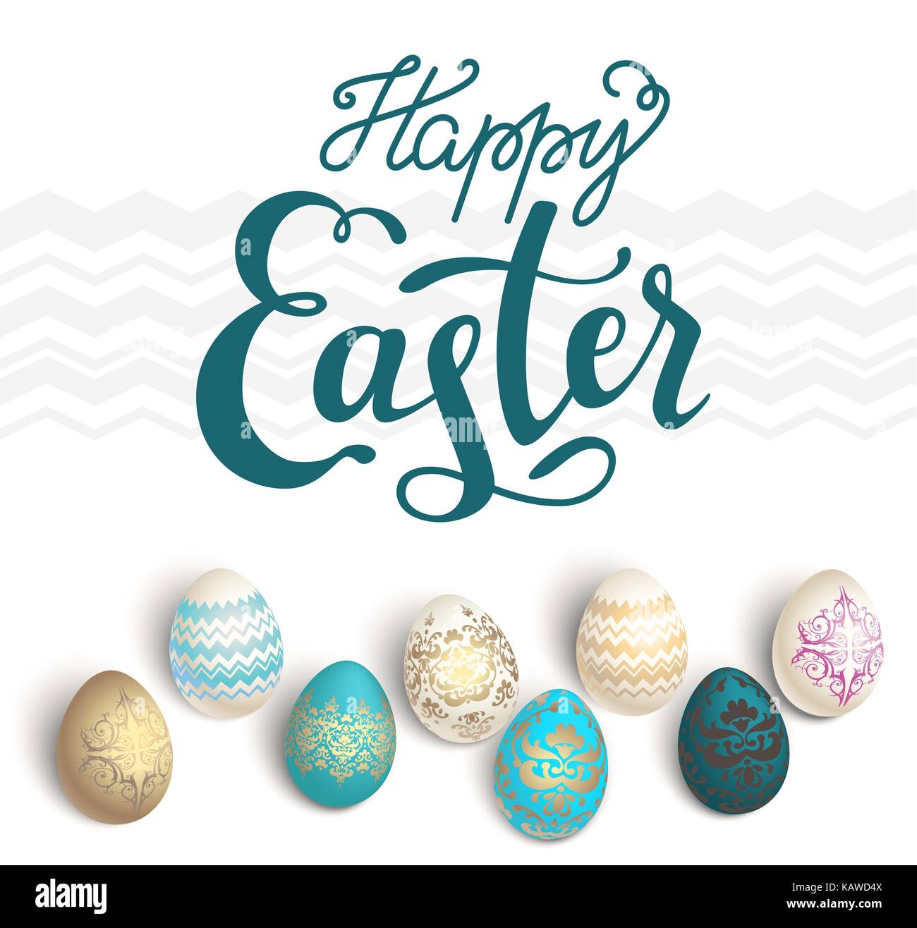 Eier Holiday Card Stock Vektor