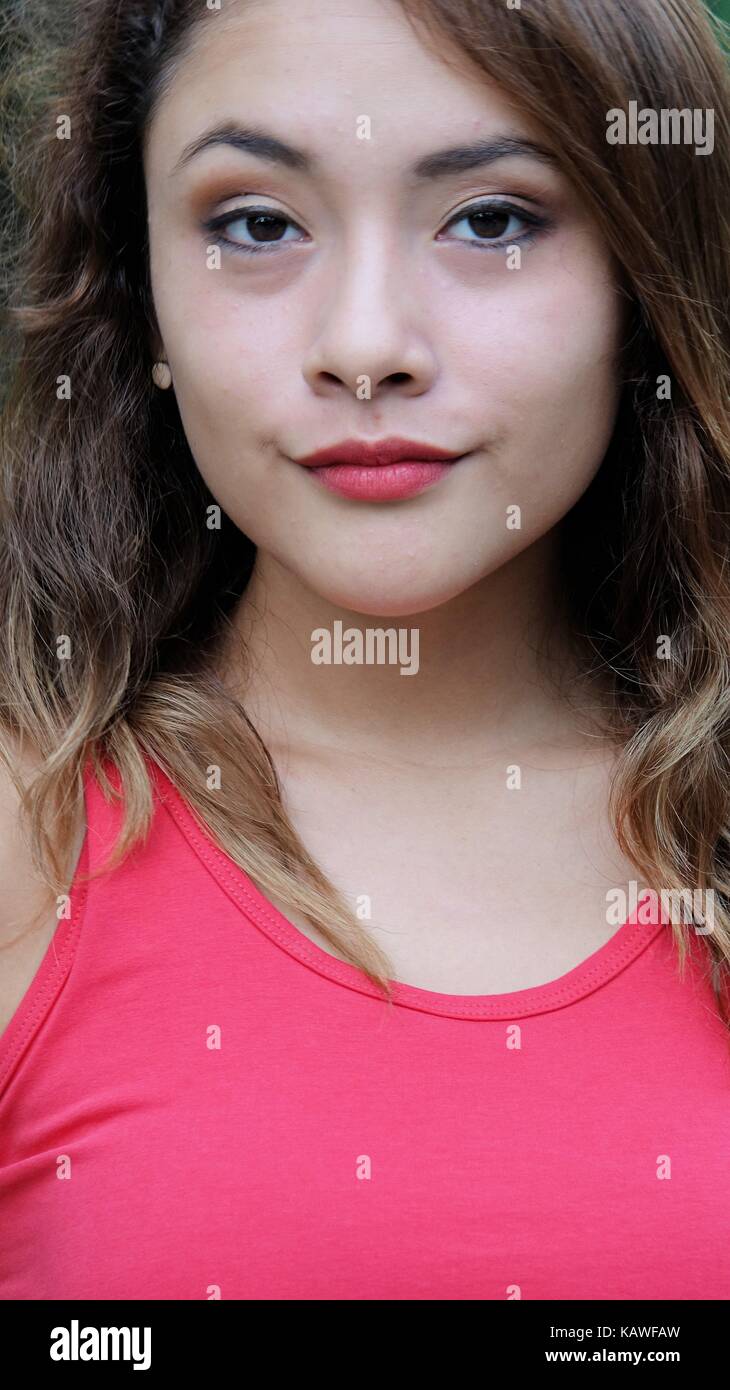 Hispanische hübsche Person Stockfoto