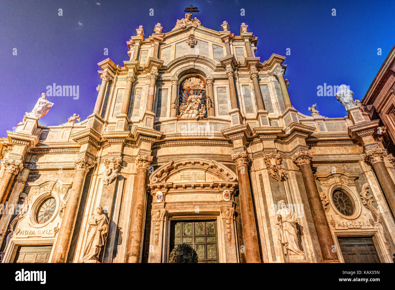 Kathedrale von Santa Agatha in Catania auf Sizilien, Italien Stockfoto